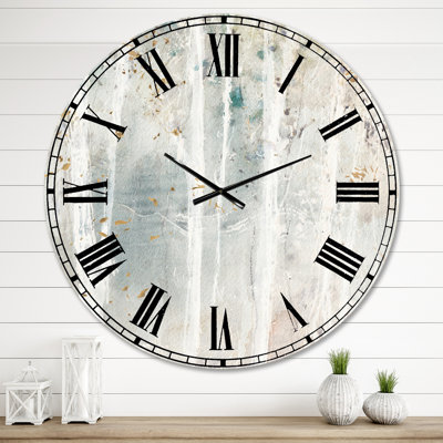Wall Clock, Forest Landscape Farmhouse Decor - Burkhart A Woodland Walk Into The Forest VI