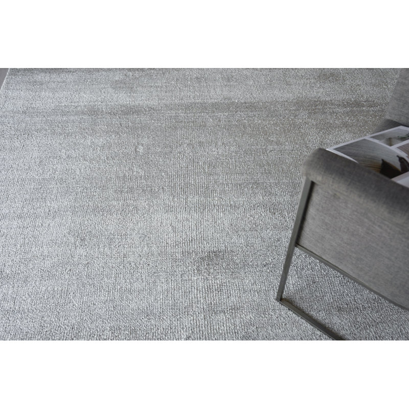 Plush Area Rug in Dark Silver, Rectangle 9' x 12'