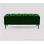 Swiss Chesterfield Ottoman Storage Bench - Upholstered Plush Velvet Shoes Bench with Black Turned Wooden Legs-1691081196-1690848349