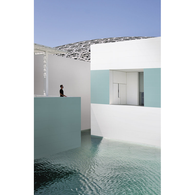 19.3" x 38.6" Porcelain Wall & Floor Tile, Blue