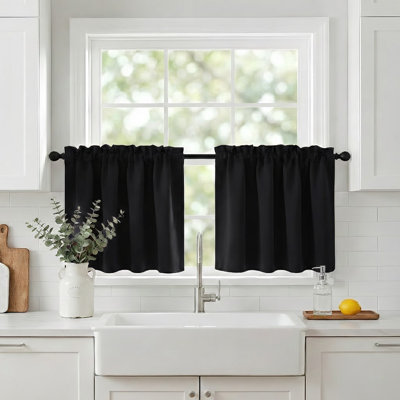 Polyester Blackout Rod Pocket Valance
