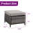 Schutt Wicker Outdoor Ottoman with Cushions-1393356021-1393356022