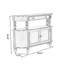 Console demi-cercle en bois massif brun noisette-718113908