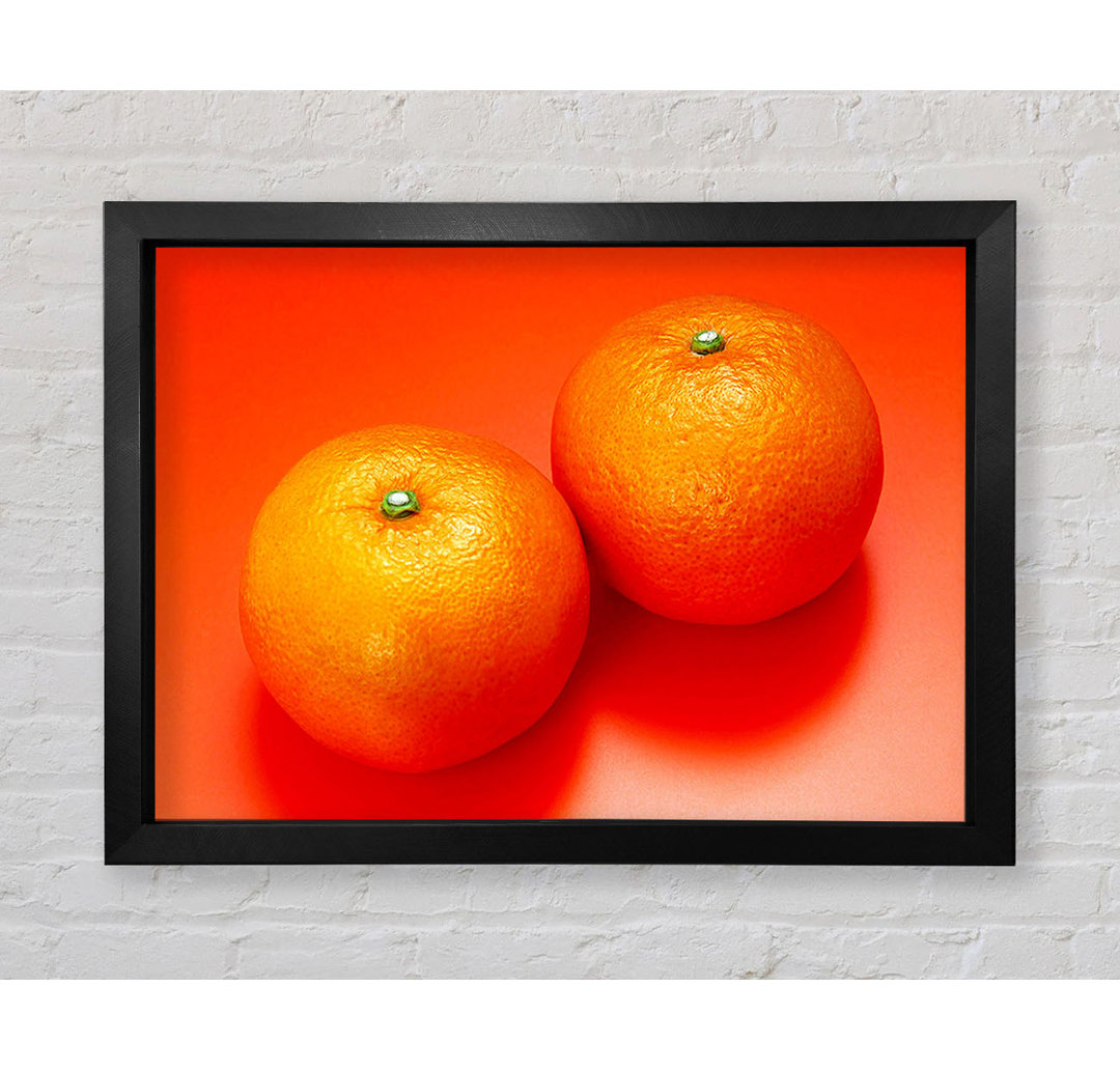 Orange Pair - Einzelne Bilderrahmen Kunstdrucke