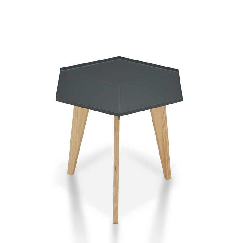 Hetton Tray Top End Table, Grey