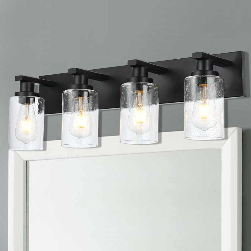 Soho 4 - Light Dimmable Vanity Light, Black/Brushed Nickel