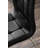 Lenworth Modern Chrome Metal and Glass Dining Table Set with 6 Luxury Faux Leather Dining Chairs-213617820