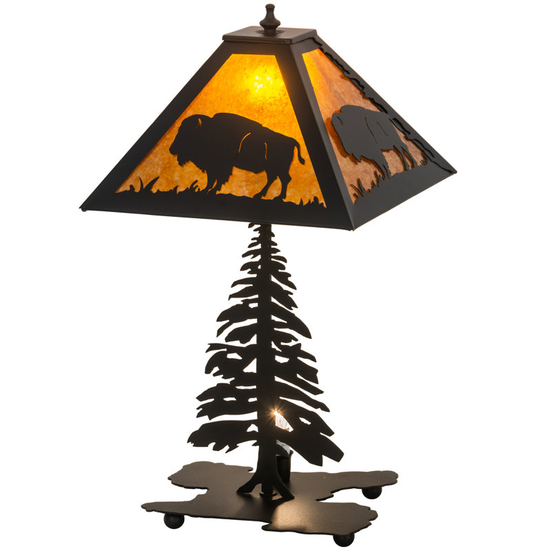 21" High Buffalo W/Lighted Base Table Lamp