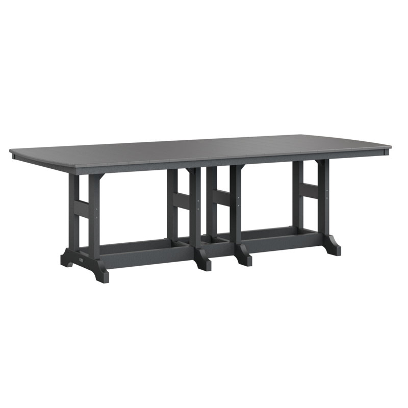 Garden Classic Outdoor Bar Table, Smoke Gray, Black