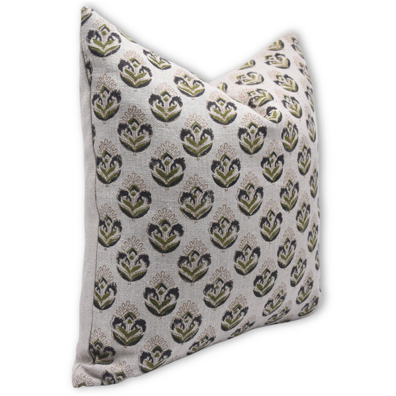 Linen Pillow Cover, Square, 22"H x 22"W, Chui-Mui Floral