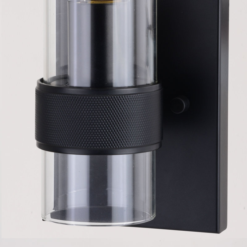 Penrith Steel Armed Sconce, Matte Black