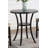 36" Round Espresso Finish Bar Table Nail Head Trim(Only Table)
