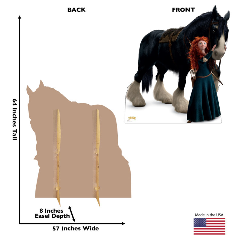 Life-Size Merida and Angus Cardboard Cutout Standup - Disney Brave