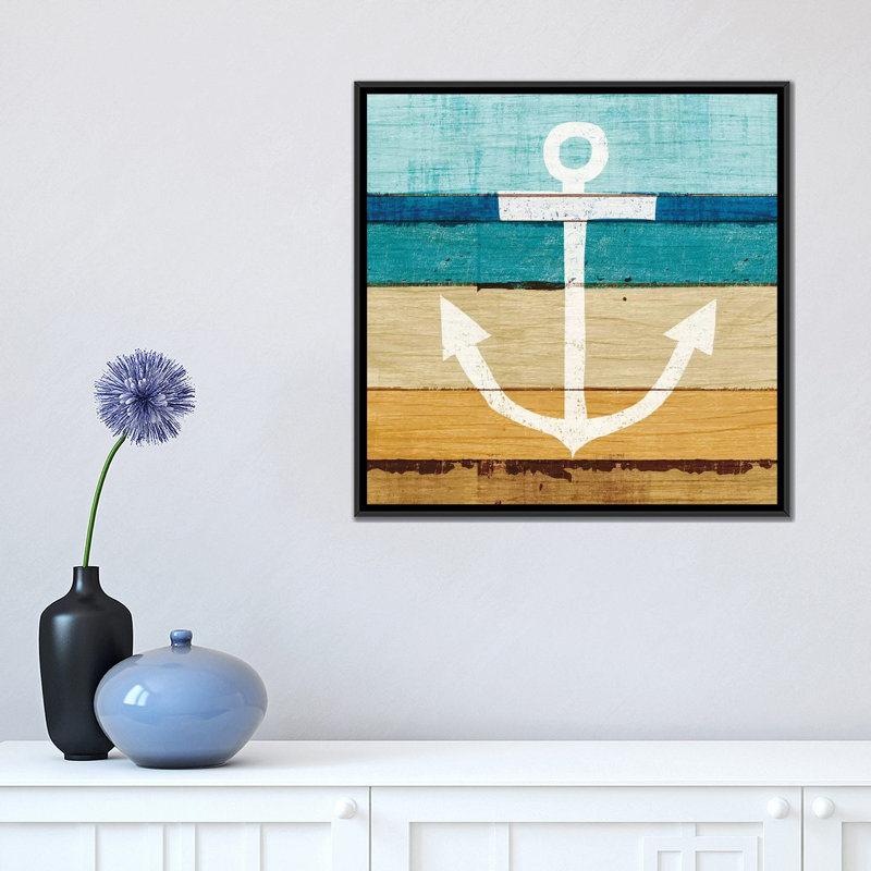 Anchor I by Michael Mullan - Gallery-Wrapped Canvas Giclée, 18" H x 18" W x 1.5" D, Black Framed Canvas, No Matte