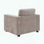 Fauteuil d'appoint surdimensionné en chenille - Widen Arms - brun clair-1588257336