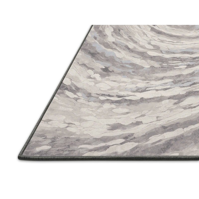 Silky Soft Plush Gray Area Rug, Rectangle 4' x 6'