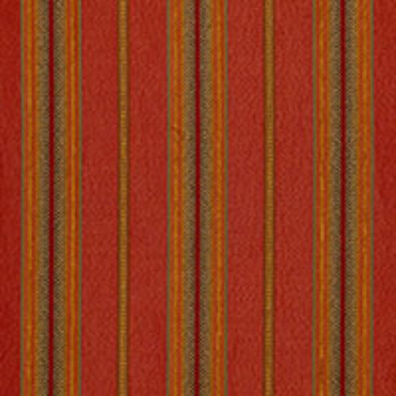 Sinclair Chenille Stripe Fabric, Red