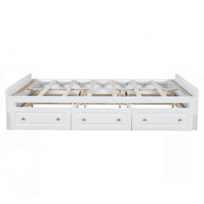 Lark Manor Wood Storage Bed with 6 Drawers - Wayfair Canada