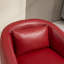 Fauteuil demi-tonneau rembourré pivotant avec rangement-1975871543