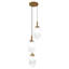 Luminaire suspendu Gala - bronze et transparent