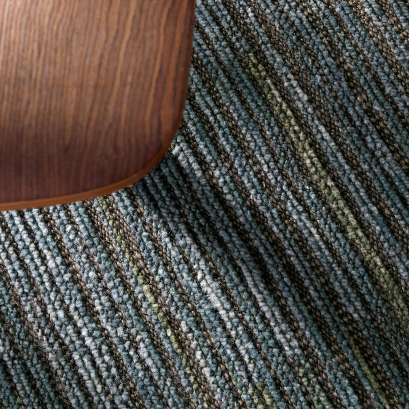 Jaipur Living Alita BEZ09 Handknot Color Block Blue/Green Area Rug (6'X9'), Rectangle 8' x 10'