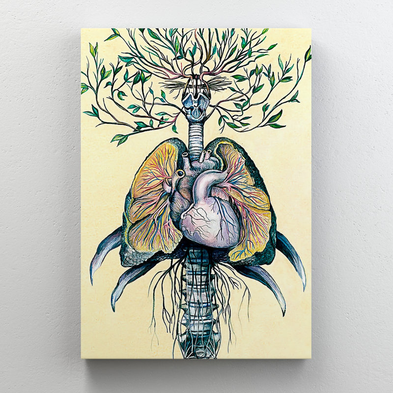 «Tree from Lungs and Heart», impression sur toile tendue, H 24 po x l 14 po x P 2 po