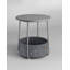 45cm W Steel Bedside Table