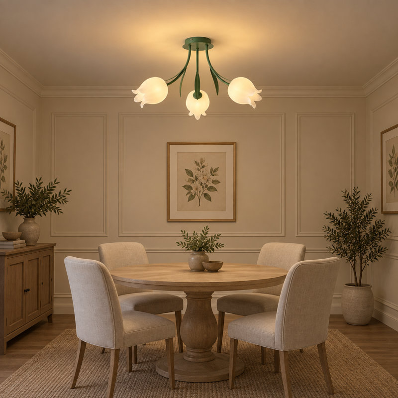 Plafonnier semi-encastré 3 lumières G9