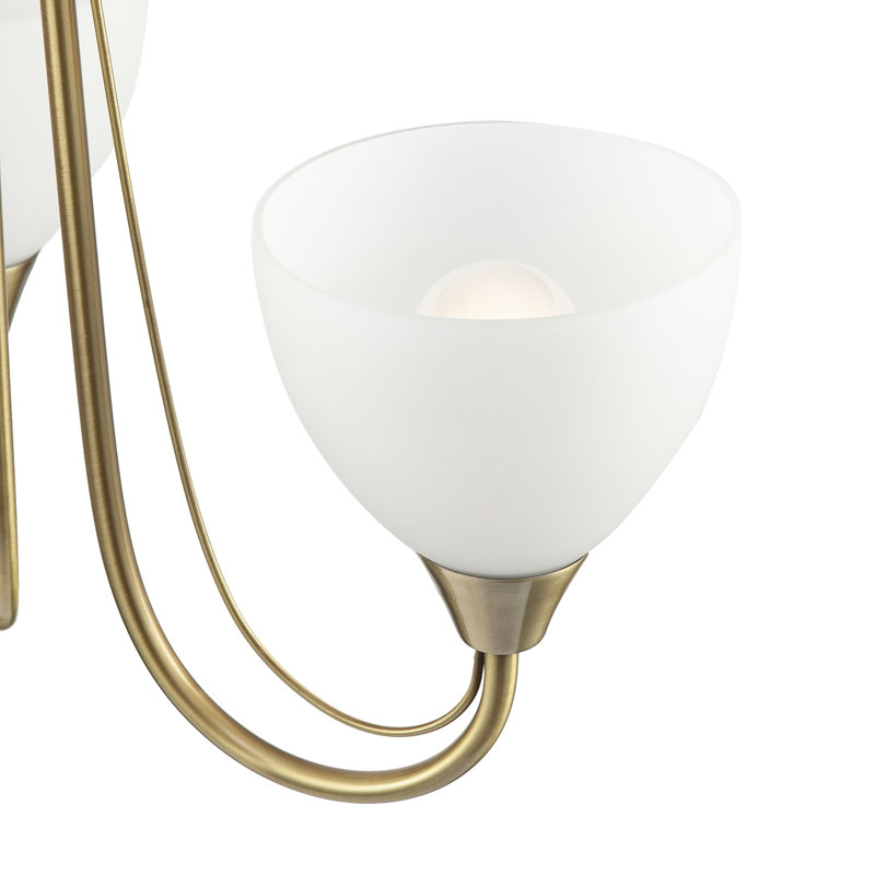 Semi Flush Mount, Antique Brass