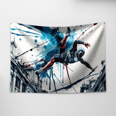 Sports Parkour Wall Tapestry