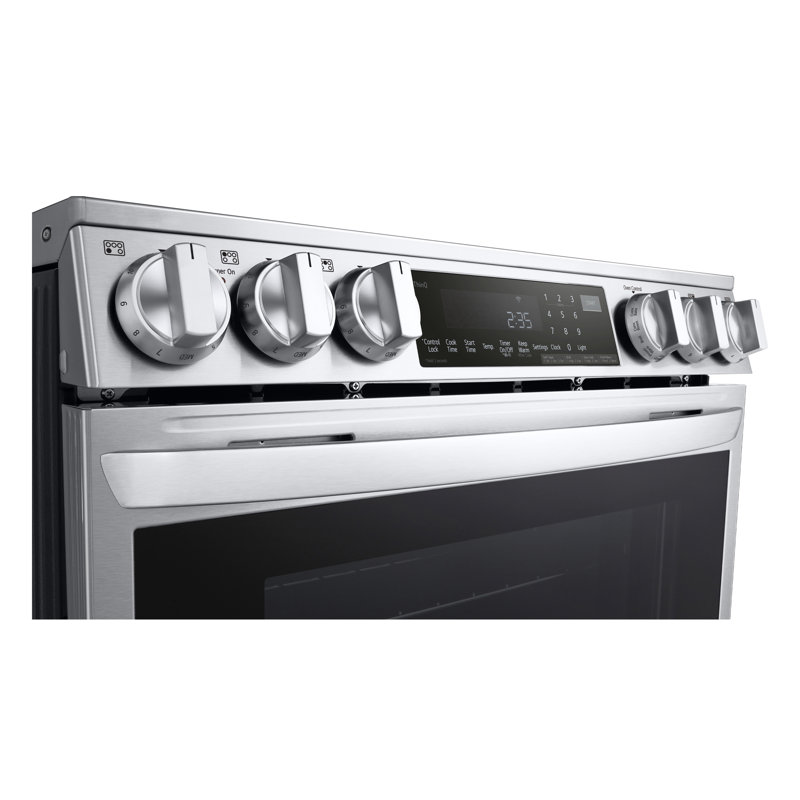 LG 6.3 Cu. Ft. Stainless Steel Smart Induction Range with Convection and Air Fry