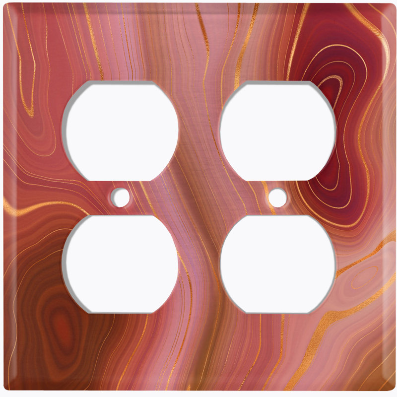Plaque murale en marbre Marble Earth Strata Swirl