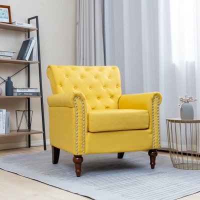 Fauteuil d'appoint capitonné de 29,9 po Abcde