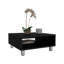 Table basse carrée minimaliste 10 po H avec rangement ouvert-670326487