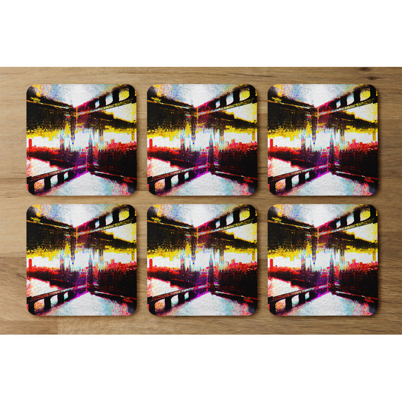 Square 6 Piece Coaster Set