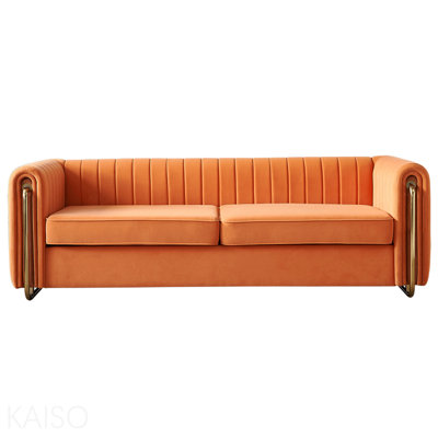 Canapé contemporain en velours pour salon 84,25 po, vert