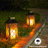 Aboubakr Gold 30.5Cm H Solar Powered Integrated LED Outdoor Lantern