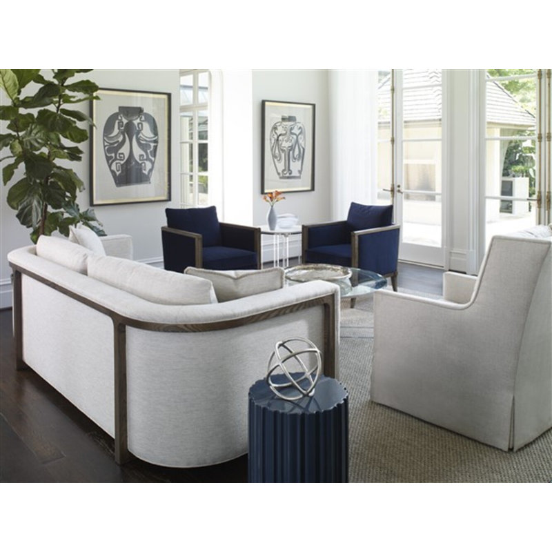 Cameo Armchair, Dove Gray, Navada Snow