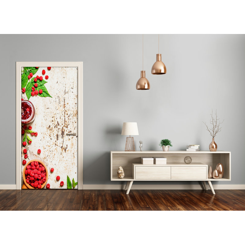 Raspberry Jam Door Decal, 205cm H x 95cm W
