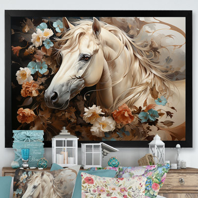 «Blooming Horse symbolism» sur toile