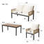 110cm Wide Straight Iron Patio Sectional Set