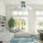 9-Flower shaped dimmable iron ceiling light