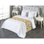 Chemin de lit à motif floral Ambesonne fleurs colorées moutarde vermillon blanc-106938538