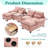 126‘’W U Shaped Cloud Couch Sectional Sofa,chenille Cloud Black Sectional Couches With Double Chaise Lounge For Living Room-1019852316