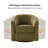 Amiir Swivel Barrel Chair Built-in Pocket Spring-621940127
