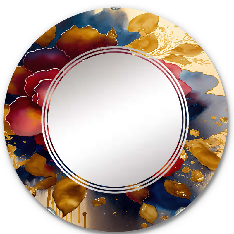 Miroir mural Potes Camellia II, 24 po x 24 po