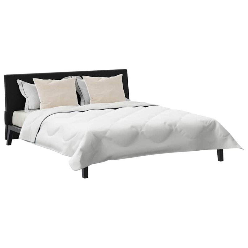 Duvet Set With Pillow 3 Pcs White Microfiber, 200 x 200 cm