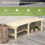 Banc de jardin Outsunny
