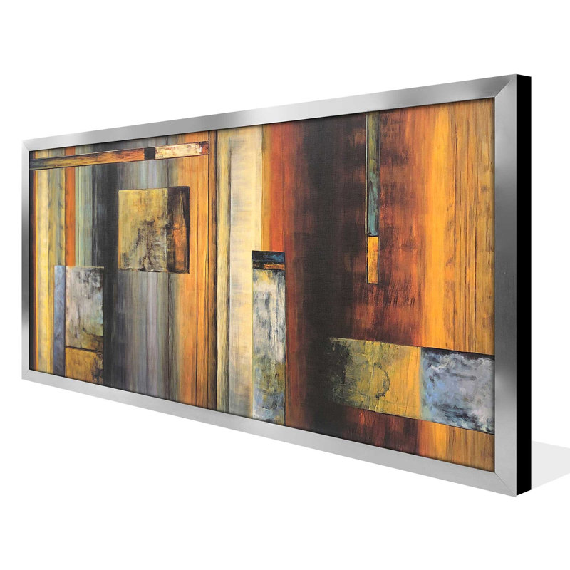 "Colorful Abstract", reproduction sur toile encadrée
