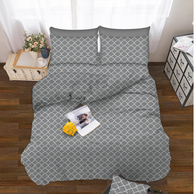 Lemos Microfiber Geometric Sheet Set